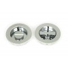 60mm Plain Round Pull Privacy Set - Polished Chrome