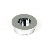 34mm Round Finger Edge Pull - Polished Chrome