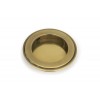 75mm Art Deco Round Pull - Aged Brass