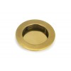 75mm Plain Round Pull - Aged Brass