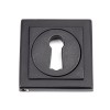 Matt Black Round Escutcheon (Square)