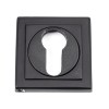 Matt Black Round Euro Escutcheon (Square)