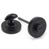 Matt Black Round Thumbturn Set (Plain)