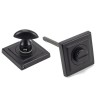 Matt Black Round Thumbturn Set (Square)