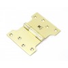 4" x 3" x 5"  Parliament Hinge (pair) SS - Polished Brass