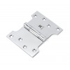 4" x 3" x 5"  Parliament Hinge (pair) SS - Polished Chrome