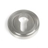 Round Euro Escutcheon (Art Deco) - Satin SS (316)