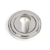 Round Euro Escutcheon (Art Deco) - Polished SS (316)