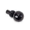 Hammered Ball Curtain Finial (pair) - Black