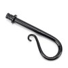 Shepherd's Crook Curtain Finial (pair) - Black