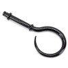 Hook Curtain Finial (pair) - Black