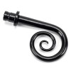 Monkeytail Curtain Finial (pair) - Black
