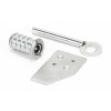 Satin Chrome Key-Flush Sash Stop