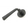 External Beeswax Avon Round Lever on Rose Set (Plain) - Unsprung