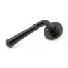 Black Regency Lever on Rose Set (Plain) - Unsprung