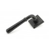 Black Hammered Newbury Lever on Rose Set (Square) - Unsprung