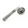 Pewter Hammered Newbury Lever on Rose Set (Beehive) - Unsprung
