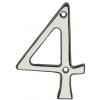 Carlisle Numeral 4 - Polished Chrome 