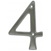 Carlisle Numeral 4 - Satin Chrome