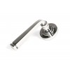 Avon Round Lever on Rose Set (Plain) Unsprung - Polished SS (316)