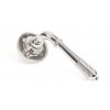 Reeded Lever on Rose Set Unsprung - Polished Nickel