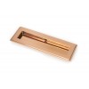 175mm Art Deco Rectangular Pull - Polished Bronze