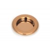 75mm Art Deco Round Pull - Polished Bronze