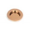 75mm Plain Round Pull - Polished Bronze