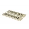 250mm Plain Rectangular Pull Privacy Set - Polished Nickel