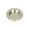 75mm Art Deco Round Pull - Polished Nickel