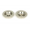 75mm Plain Round Pull Privacy Set - Polished Nickel