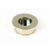34mm Round Finger Edge Pull - Polished Nickel