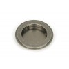 75mm Art Deco Round Pull - Pewter