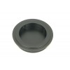 60mm Art Deco Round Pull - Matt Black