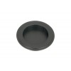 75mm Art Deco Round Pull - Matt Black