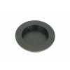 75mm Plain Round Pull - Matt Black