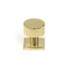 25mm Judd Cabinet Knob (Square) - Polished Brass