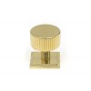 32mm Judd Cabinet Knob (Square) - Polished Brass