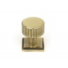 25mm Judd Cabinet Knob (Square) - Aged Brass