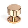 32mm Judd Cabinet Knob (Plain) - Polished Bronze