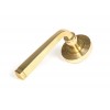 Avon Round Lever on Rose Set (Beehive) - Polished Brass