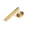 Brompton Lever on Rose Set (Beehive) - Polished Brass