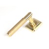 Brompton Lever on Rose Set (Square) - Polished Brass