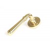 Newbury Lever on Rose Set (Art Deco) - Polished Brass