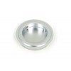 60mm Art Deco Round Pull - Satin Chrome