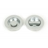 60mm Plain Round Pull Privacy Set - Satin Chrome