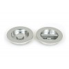 75mm Plain Round Pull Privacy Set - Satin Chrome