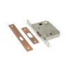 50mm Sliding Door Lock - Polished Bronze