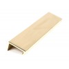 200mm Plain Edge Pull - Polished Brass