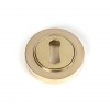 Round Escutcheon (Plain) - Polished Brass